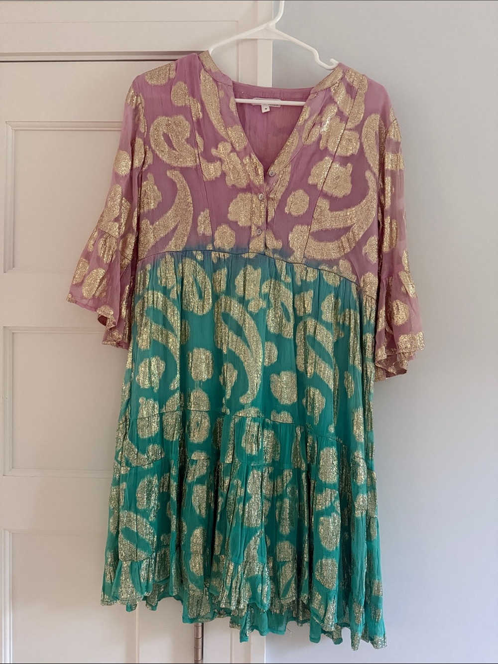 Debbie Katz Gold-Print Women's Dress